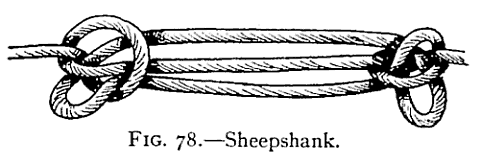 Fig. 78, Sheepshank, a drawing from the 1912 manual